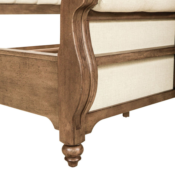 Americana Farmhouse Queen Sleigh Bed - 615-BR-QSL