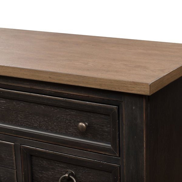 Americana Farmhouse 9 Drawer Dresser - Black - 615-BR31-B