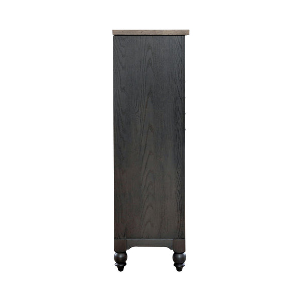 Americana Farmhouse 12 Drawer Chesser - Black - 615-BR32-B