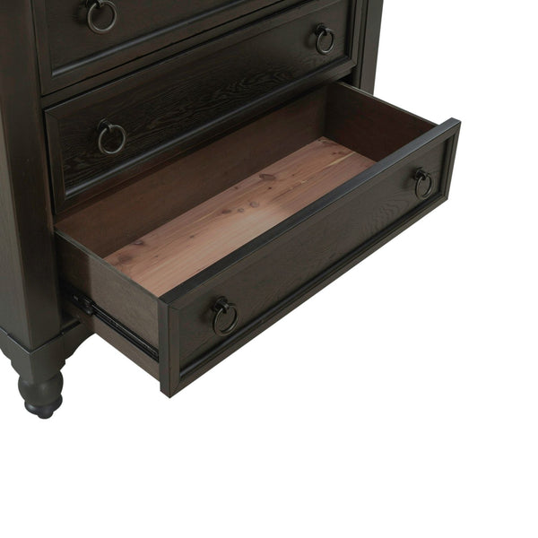 Americana Farmhouse 5 Drawer Chest - Black - 615-BR41-B