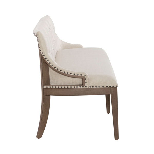 Americana Farmhouse Uph Shelter Dining Bench - 615-C6501B