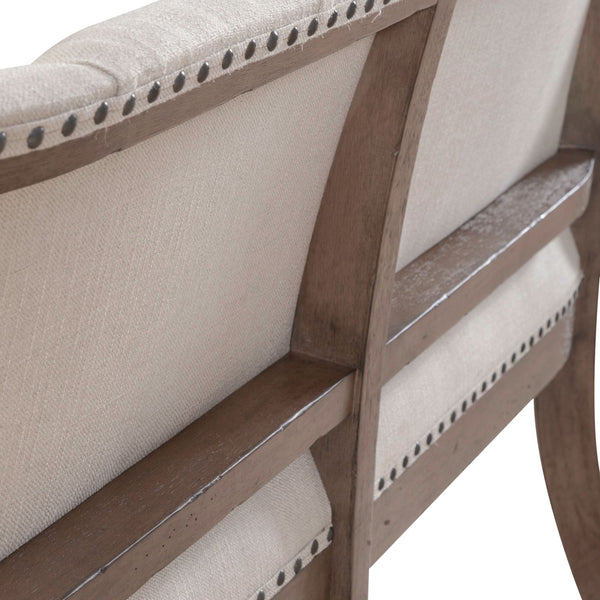 Americana Farmhouse Uph Shelter Dining Bench - 615-C6501B