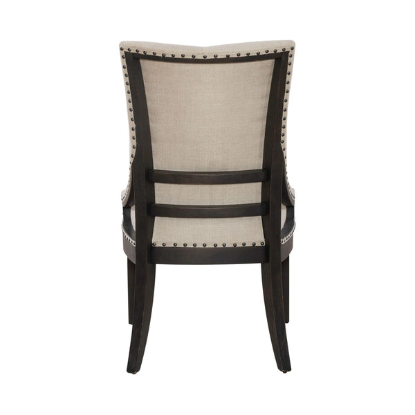 Americana Farmhouse Uph Shelter Side Chair- Black (RTA) - 615-C6501S-B