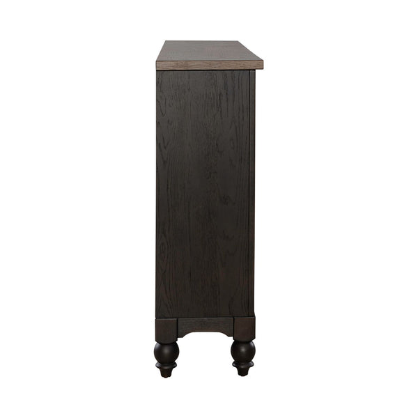 Americana Farmhouse Hall Buffet- Black - 615-HB7242-B