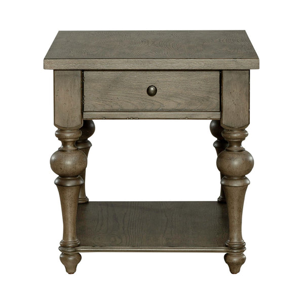 Americana Farmhouse Drawer End Table