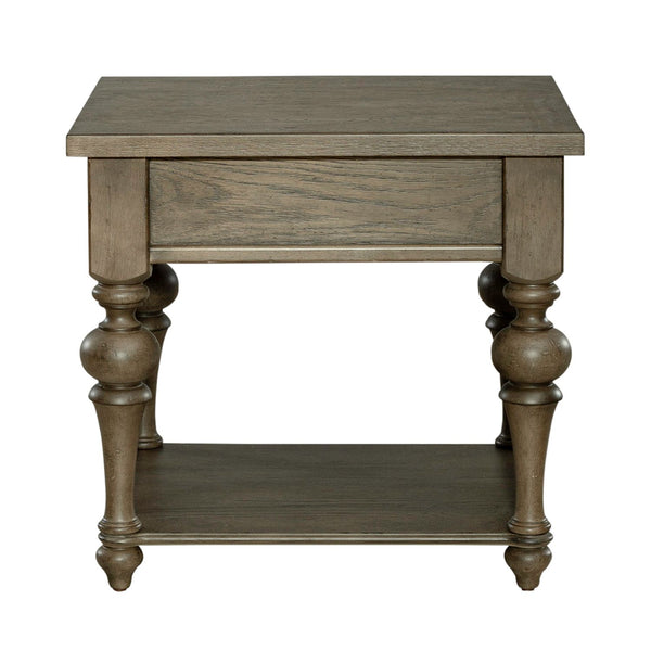 Americana Farmhouse Drawer End Table