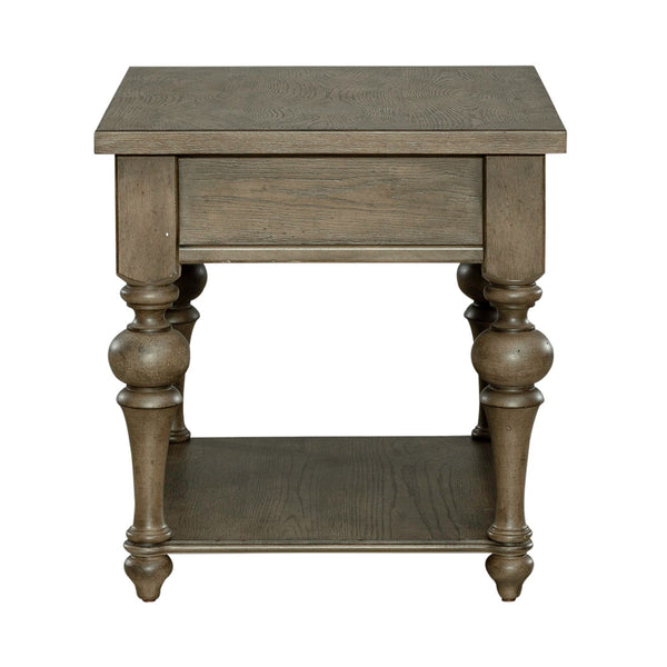 Americana Farmhouse Drawer End Table