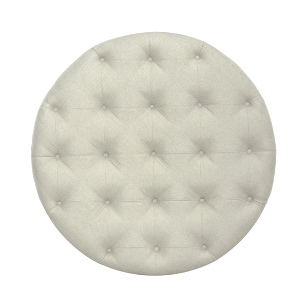 Americana Farmhouse Round Cocktail Ottoman
