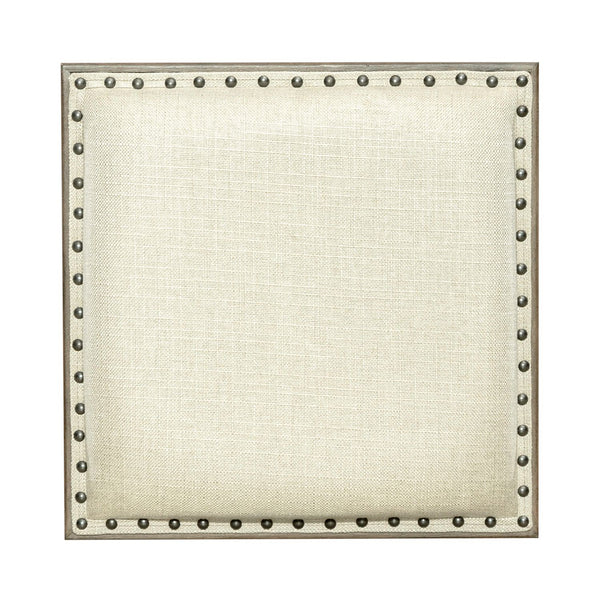 Americana Farmhouse Uph Console Stool