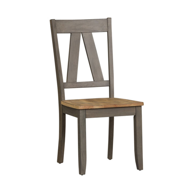 Lindsey Farm 7 Piece Trestle Table Set - 62-CD-7TRS