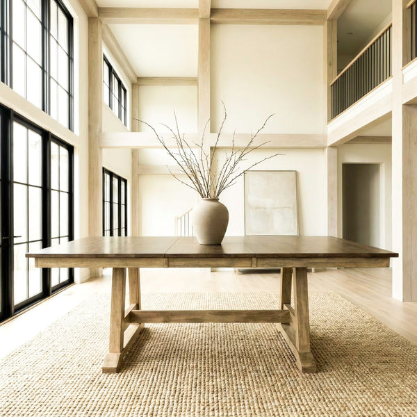Lindsey Farm Trestle Table Set - 62BR-CD-TRS