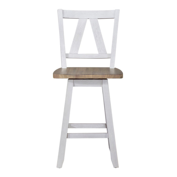 Lindsey Farm Counter Height Swivel Chair (RTA) - 62WH-B250324