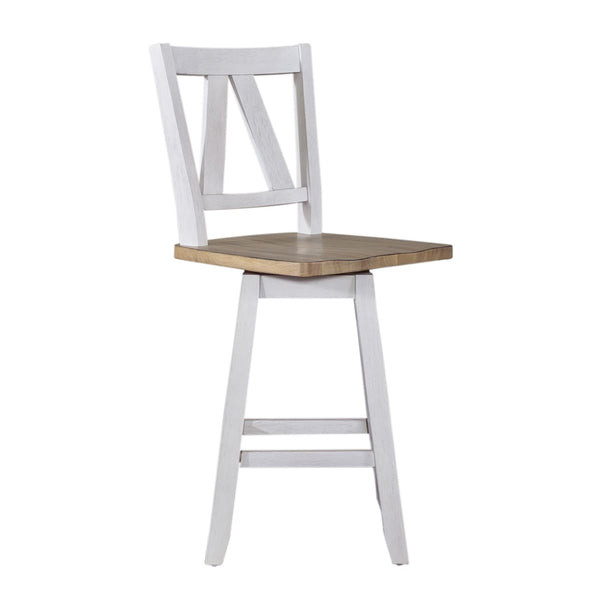 Lindsey Farm Counter Height Swivel Chair (RTA) - 62WH-B250324