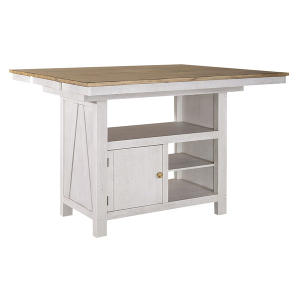 Lindsey Farm 5 Piece Gathering Table Set - 62WH-CD-5GTS