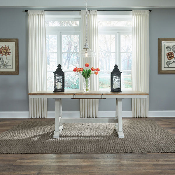 Lindsey Farm Trestle Table - 62WH-CD-TRS
