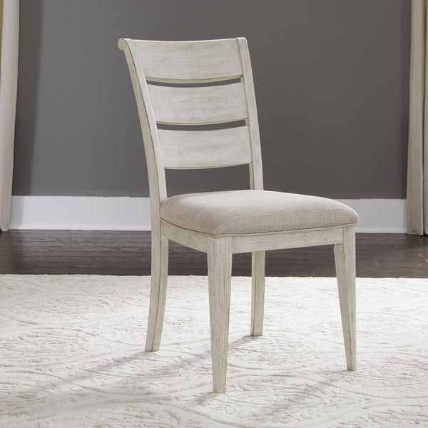 Farmhouse Reimagined Ladder Back Uph Side Chair (RTA) - 652-C2001S