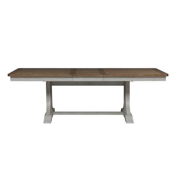 Farmhouse Reimagined Opt 6 Piece Trestle Table Set - 652-DR-O6TRS