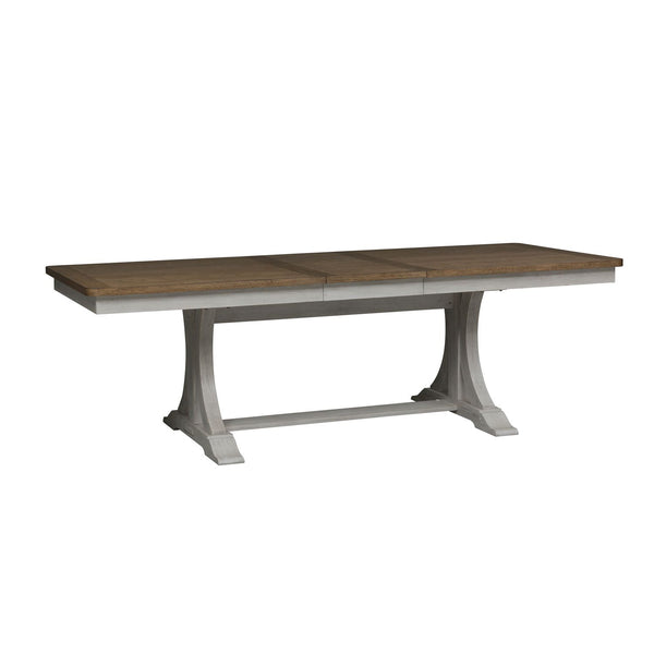 Farmhouse Reimagined Opt 7 Piece Trestle Table Set - 652-DR-O7TRS