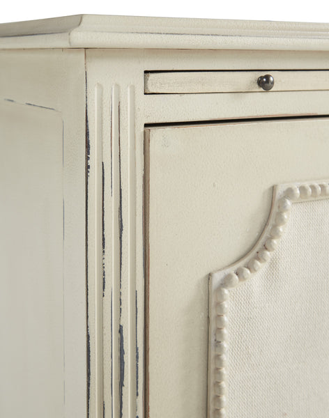 Linen & Beaded Front End Table - 32018AD81 - image 3