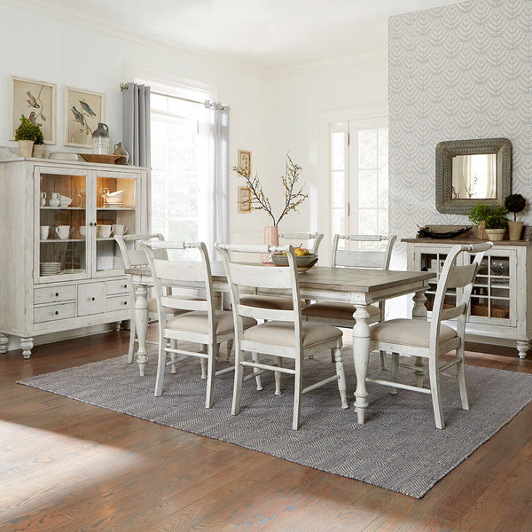 Whitney 7 Piece Rectangular Table Set - 661W-CD-7RLS