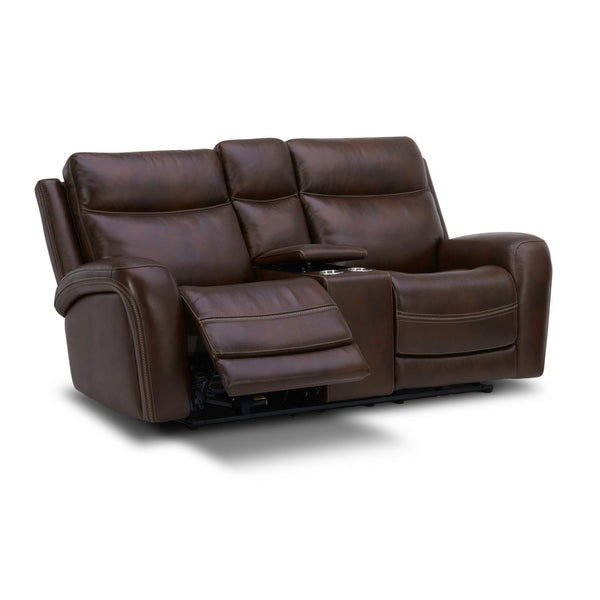 Blair Loveseat w/Console P2 & ZG - Cognac - 7005CG-22P
