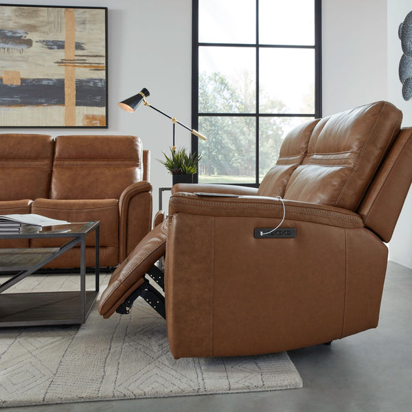 Cooper Loveseat w/Console P3 & ZG - Camel - 7007CM-23P
