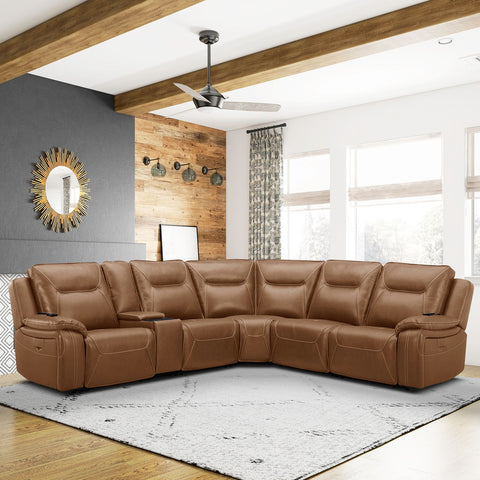 Callihan Heat & Massage 6 Piece Sectional