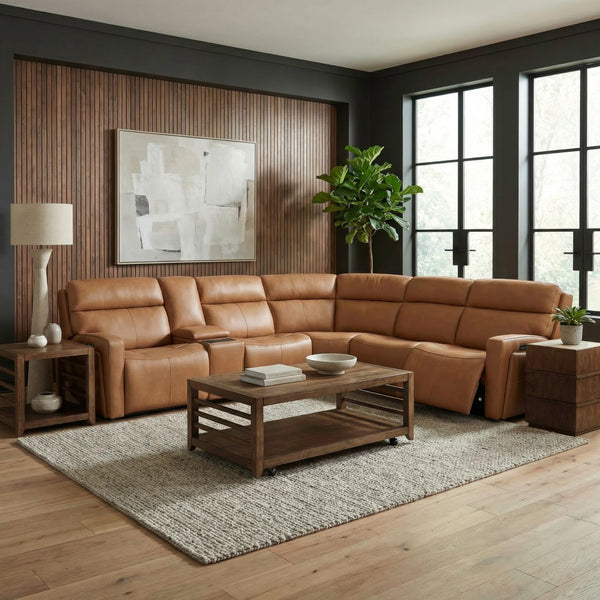 Chase 6 Piece Sectional - 7026AN-UPH-6PCSEC