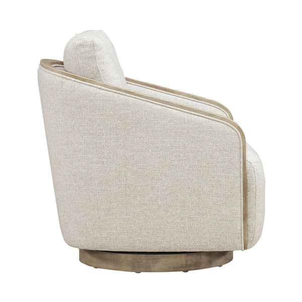 Nora Uph Swivel Accent Chair - Light Brown - 722-ACH15