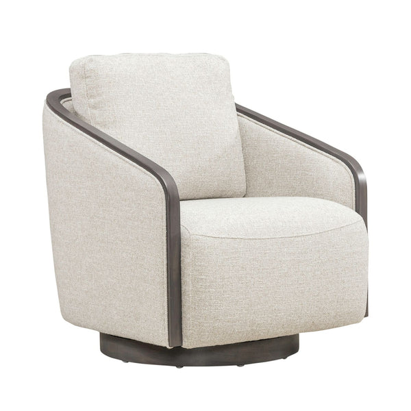 Nora Uph Swivel Accent Chair - Dark Brown - 722-ACH16
