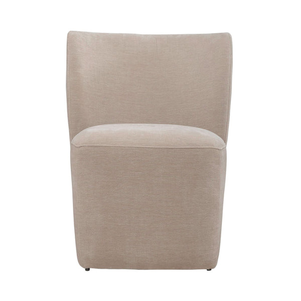 Accent Dining Chair w/ Casters - Wicker - 728-ADC90-WK
