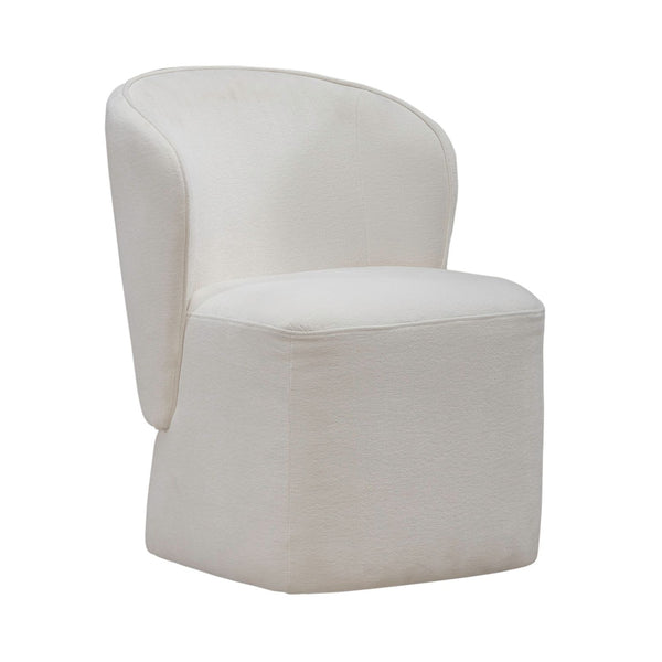 Accent Dining Chair w/ Casters - Ivory - 730-ADC90-IV
