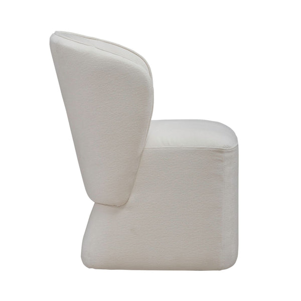 Accent Dining Chair w/ Casters - Ivory - 730-ADC90-IV