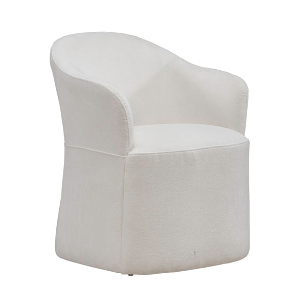 Accent Dining Chair w/ Casters - Ivory - 731-ADC90-IV