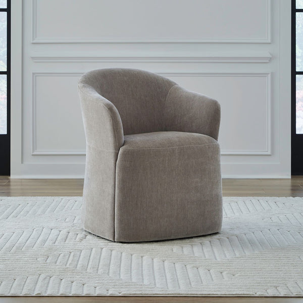 Accent Dining Chair w/ Casters - Truffle - 731-ADC90-TR