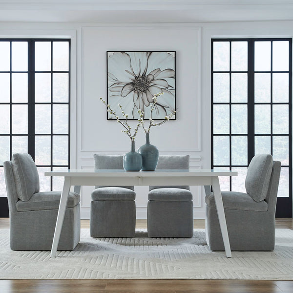 Accent Dining Chair w/ Casters - Sapphire - 733-ADC90-SP