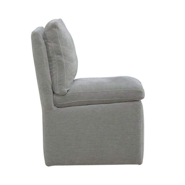 Accent Dining Chair w/ Casters - Sapphire - 733-ADC90-SP