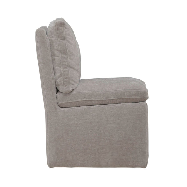 Accent Dining Chair w/ Casters - Truffle - 733-ADC90-TR