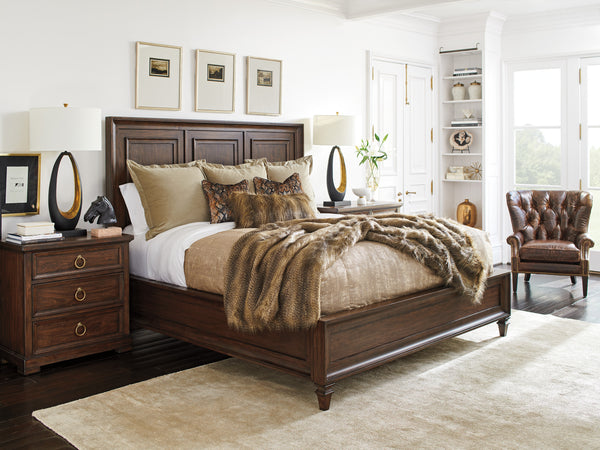 Walnut Creek Wood Panel Bed 6/6 King