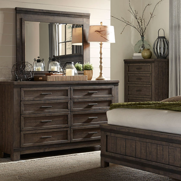 Thornwood Hills King Two Sided Storage Bed, Dresser & Mirror - 759-BR-K2SDM