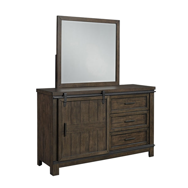 Thornwood Hills Full Panel Bed, Dresser & Mirror - 759-YBR-FPBDM