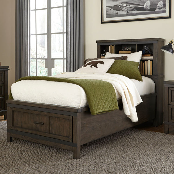 Thornwood Hills Twin Bookcase Bed - 759-YBR-TBB