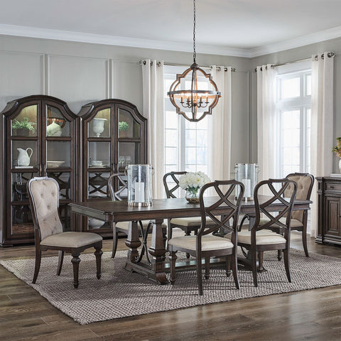 Provence Park Alt 7 Piece Trestle Table Set