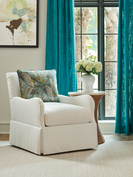 Palm Frond Swivel Chair
