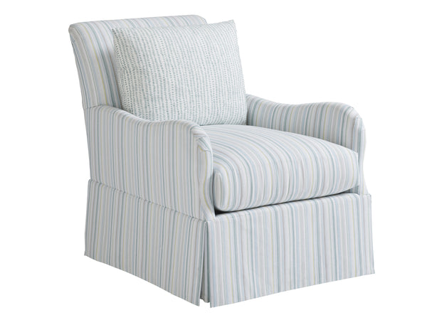 Palm Frond Swivel Chair