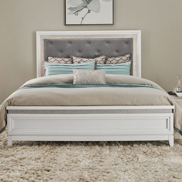 Reflections Queen Uph Panel HB w/ Lights - 781-BR13HU