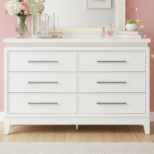Reflections 6 Drawer Dresser w/ Lights - 781-BR30