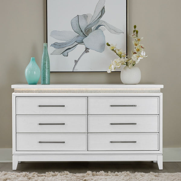 Reflections 6 Drawer Dresser w/ Lights - 781-BR31