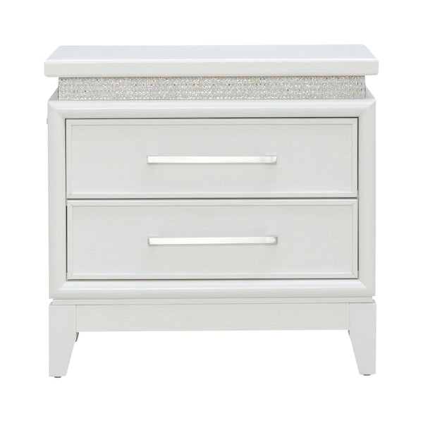 Reflections Nightstand w/ Lights and Charging Station - 781-BR61
