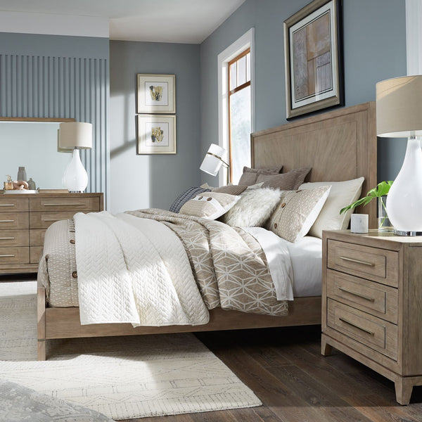Brentwood Queen Panel Bed, Dresser & Mirror, Night Stand - 789-BR-QPBDMN